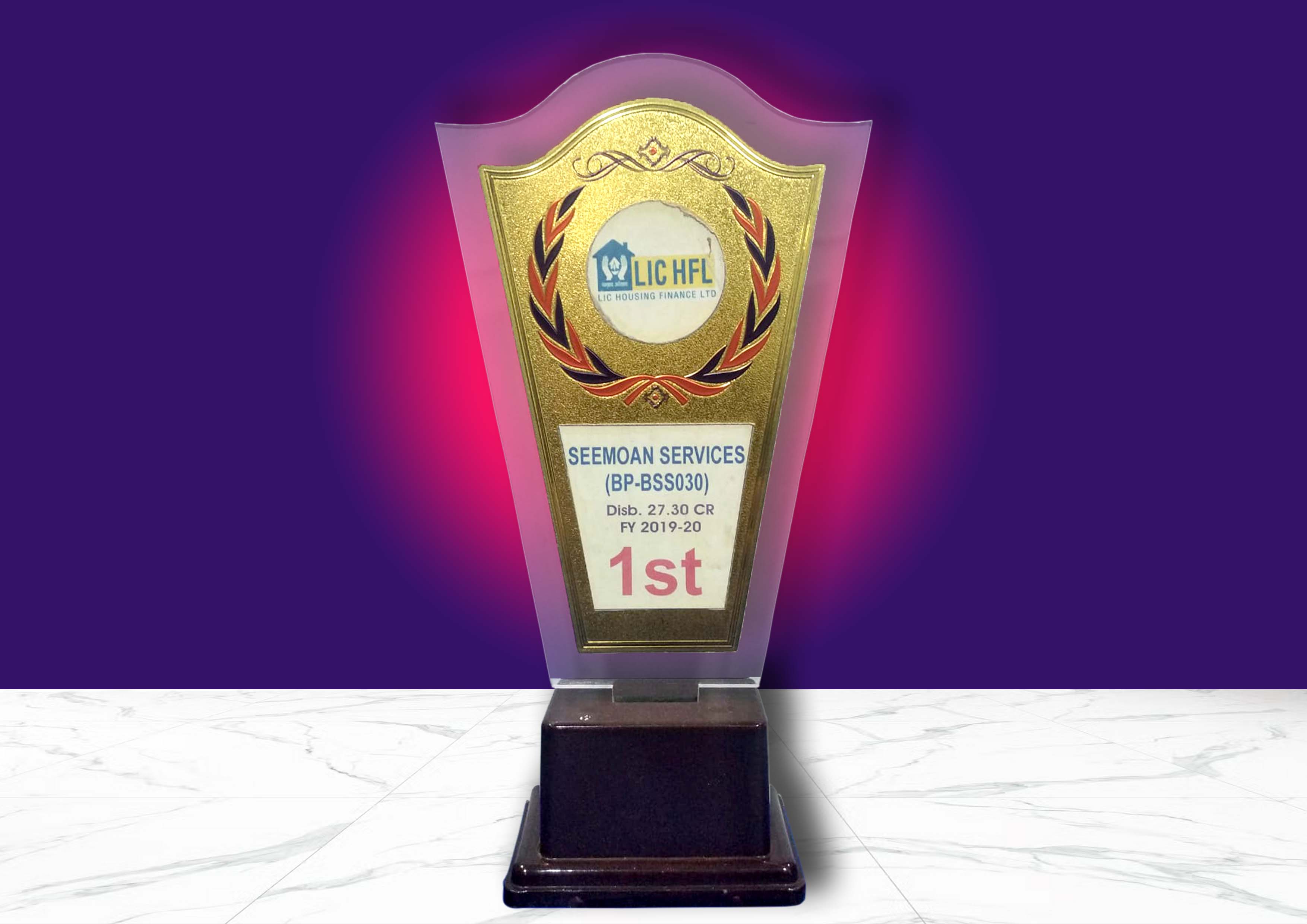 1st (BP-BSS030) Disbursement Amount 27.30 CR FY 2019-20 From  LIC HFL