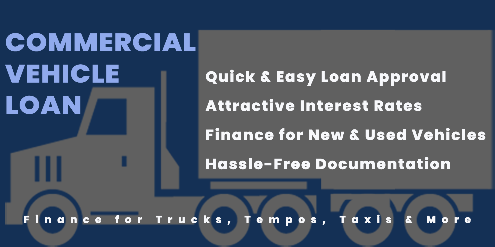 COMMERCIAL VEHICLE LOAN